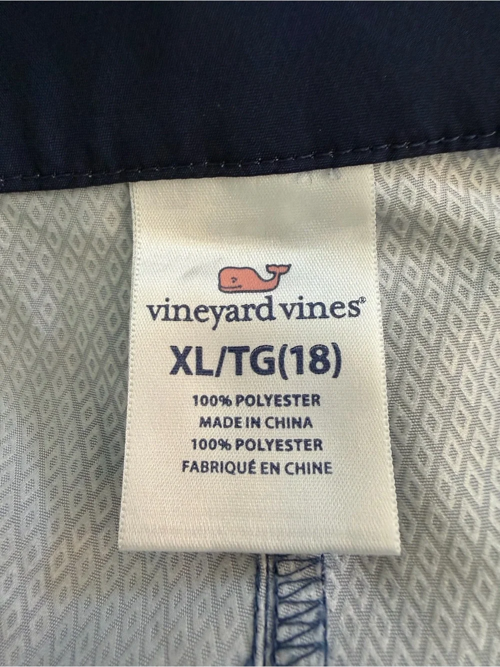 Vineyard Vines Boys XL 18 Blue Striped Board Shorts Swim Trunks Surf Beach
